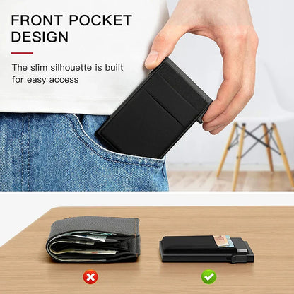 RFID Pop Up Credit Card Holder Wallet for Men and Women